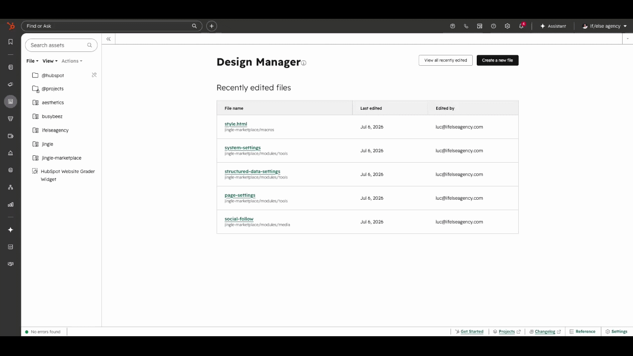 Set a system page
