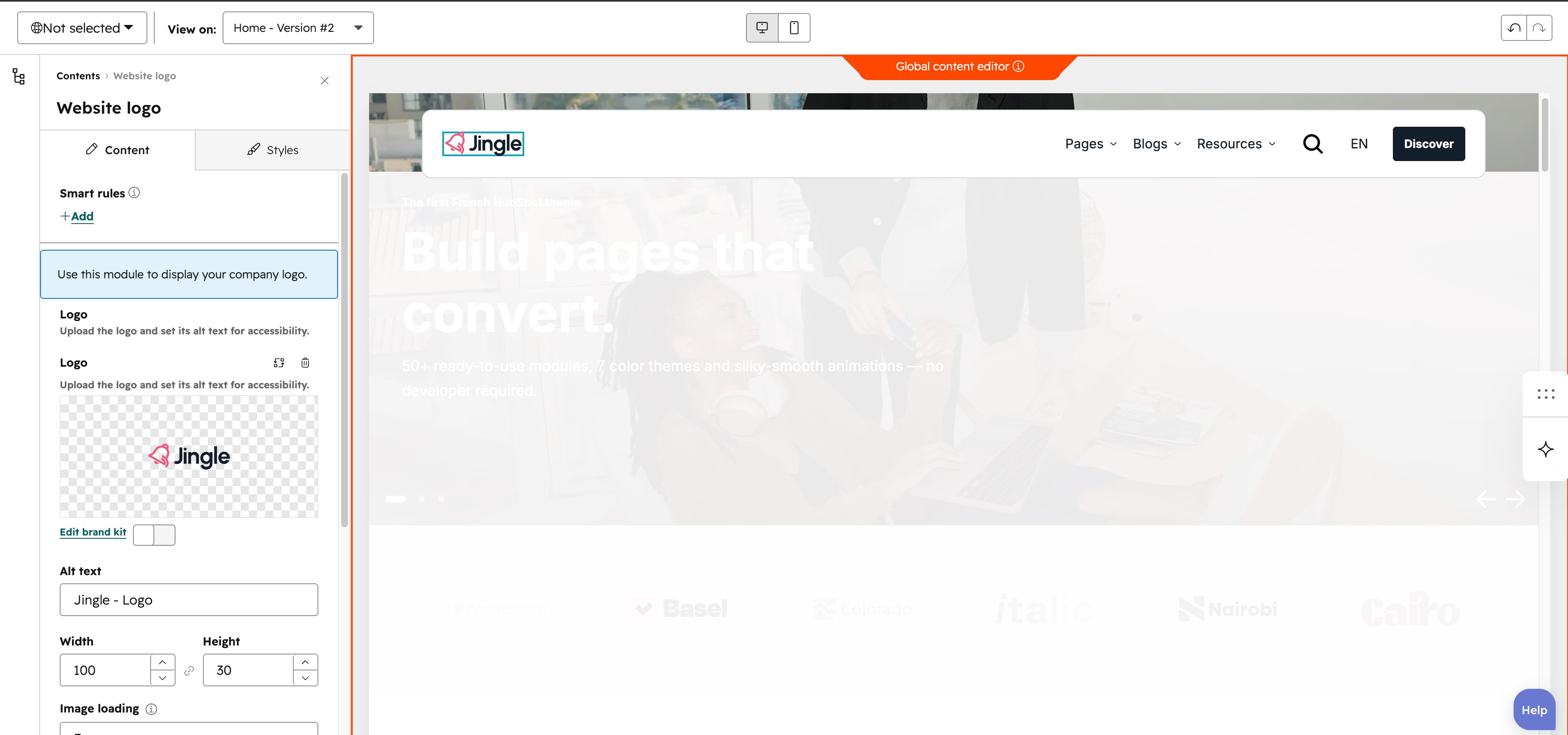 Aperçu de Website logo