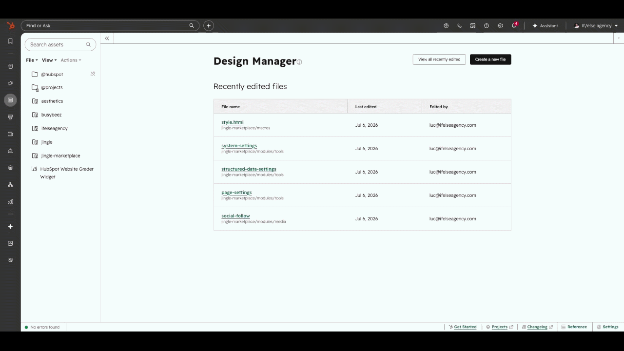 Set a system page